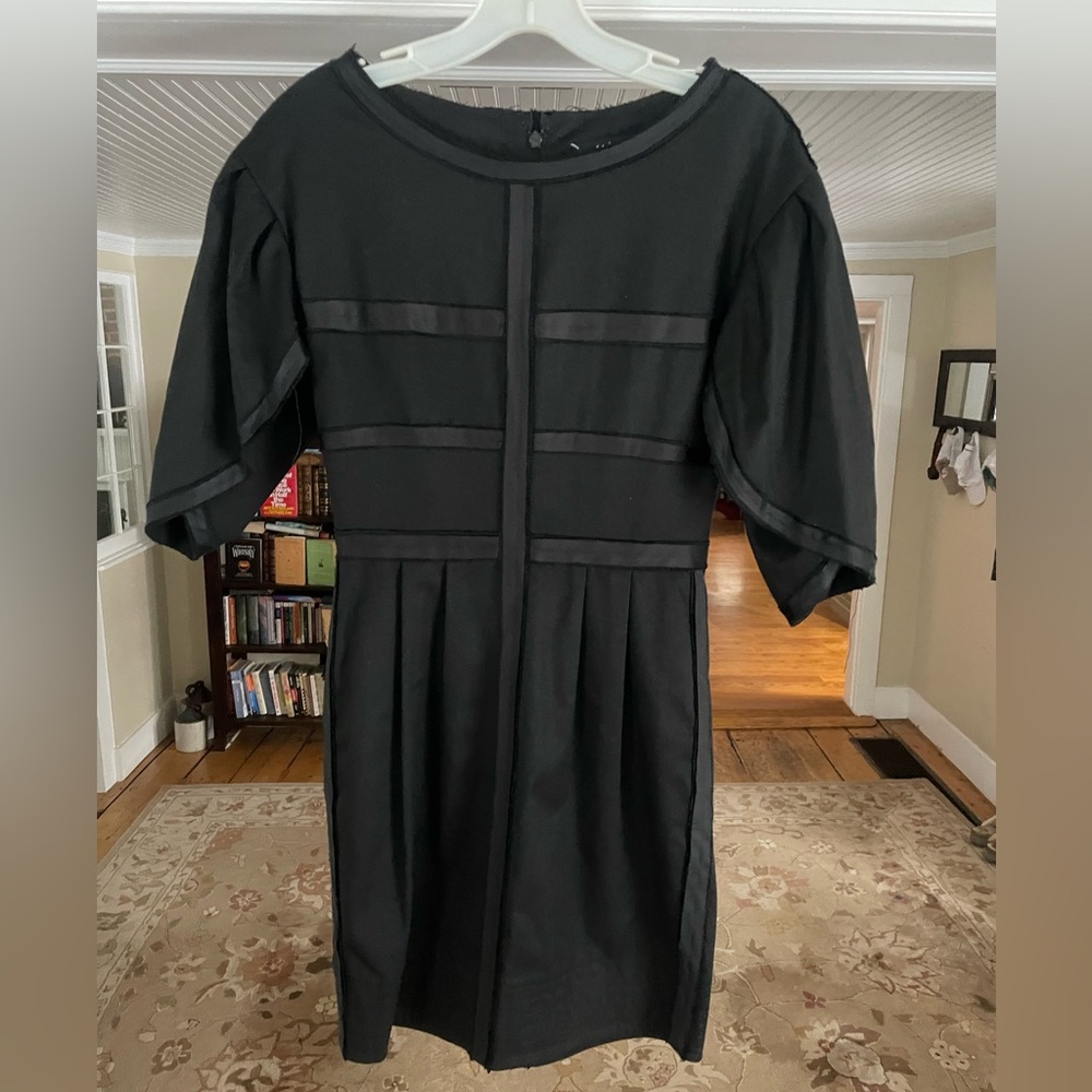 Robert Rodriguez Black Short Dress Puff Sleeve, Poof Sleeve, Mini Dress, Size 0